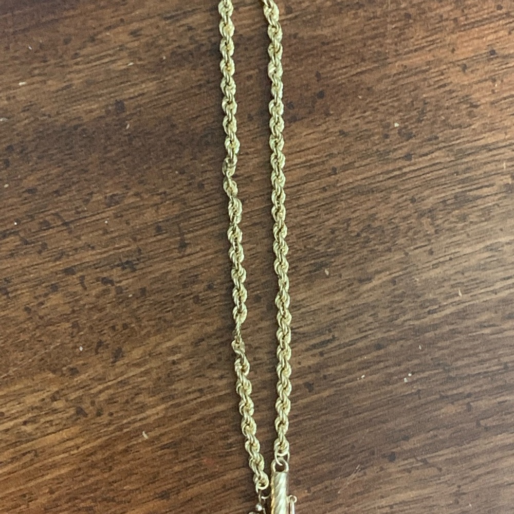 14kt Gold Rope Bracelet - Picture 7 of 9
